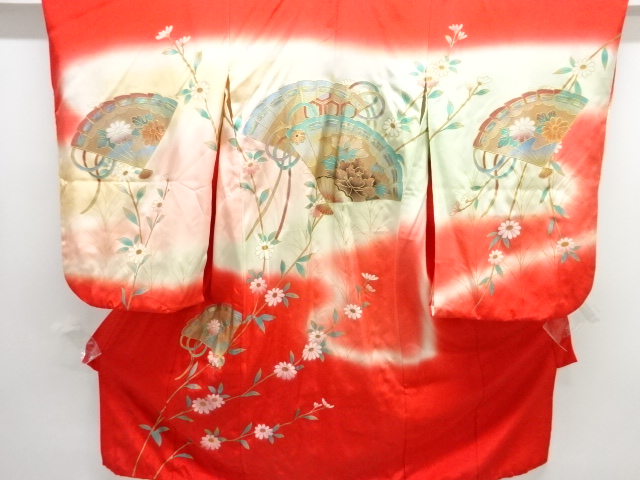 Japanese Kimono / Chirimen Kinsha Silk